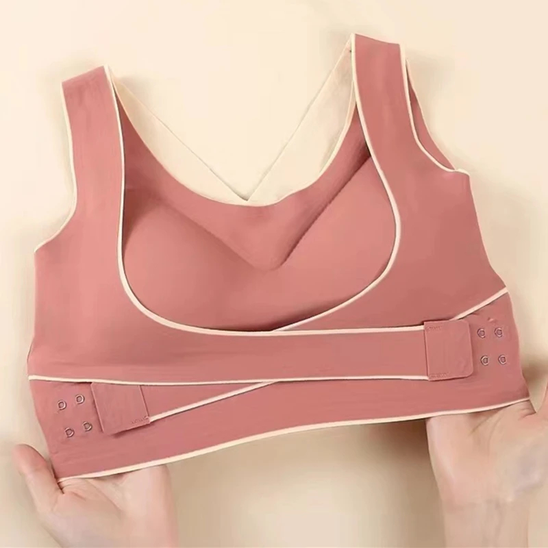Cross Side Buckle Pair Breast Sports Bra - Image 10